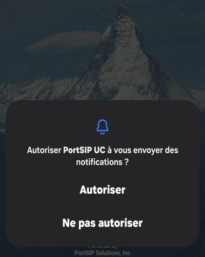 Autorisations de l'application